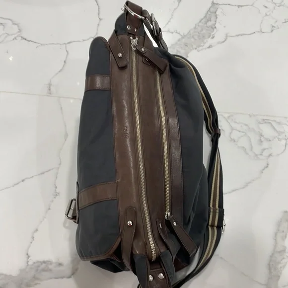 Rafe black satchel with multiple pockets